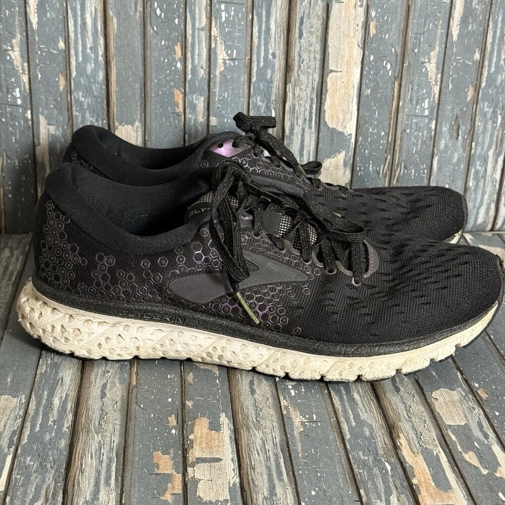 Brooks Glycerin 17 Womens Size 9 Black Purple Athletic Running Shoe